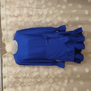 Small, electric blue dress, unknown brand